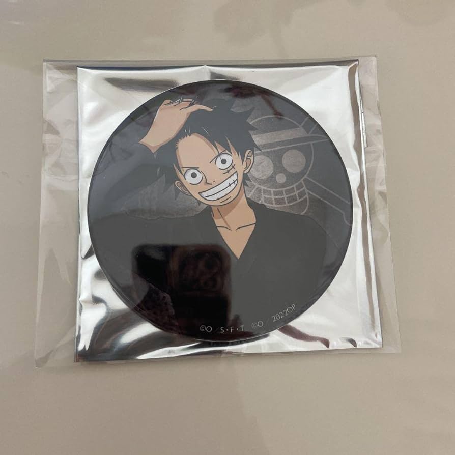 ルフィ　極楽湯　缶バッジ ONE PIECE JF2018限定 缶バッジ ルフィ ホログラム仕様 JUMP SHOP